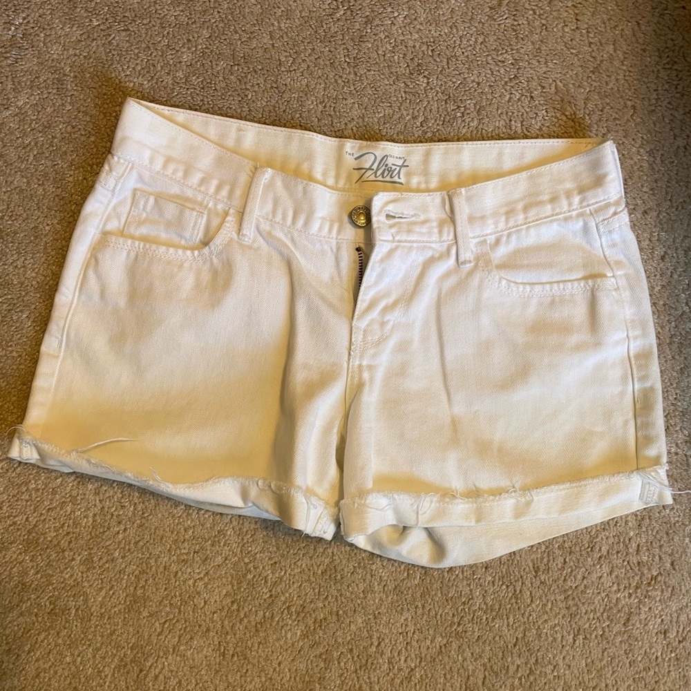 Old Navy White Denim Jean Shorts